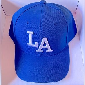 LA  Embroidered Summer Cap Color: Royal /rich Blue